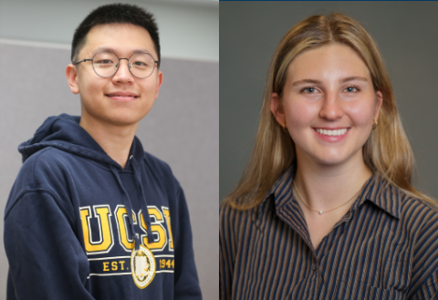Tianle Yu (left) and Lauren Bajo-Smith (Right) Headshots