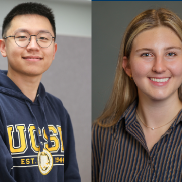 Tianle Yu (left) and Lauren Bajo-Smith (Right) Headshots
