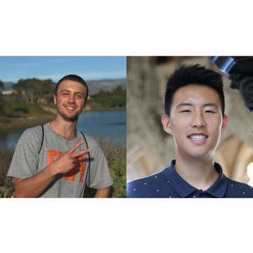 Students Andrew Gaut and Tony Sun